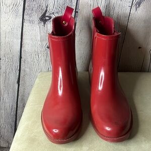 Coach women’s Tyler rain boots size 9, red